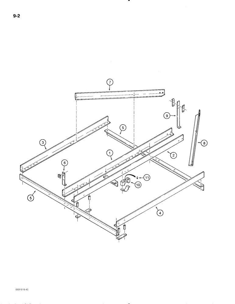 Схема запчастей Case IH 475 - (9-02) - MAIN FRAME (09) - CHASSIS/ATTACHMENTS