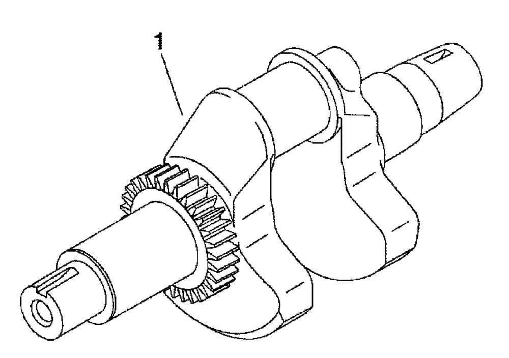 Схема запчастей Case IH SCOUT XL - (10.103.02[01]) - CRANKSHAFT - GASOLINE ENGINE (10) - ENGINE