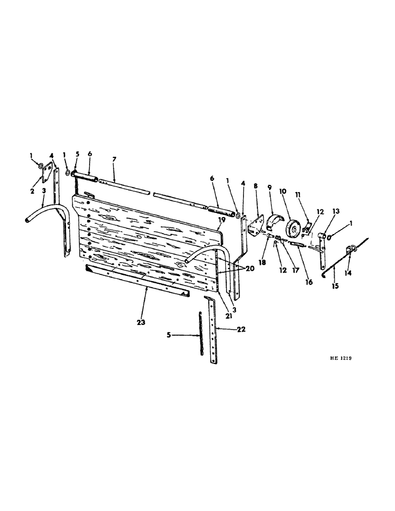Схема запчастей Case IH 155 - (J-28) - LIQUID MANURE REAR ENDGATE AND DRIVE 
