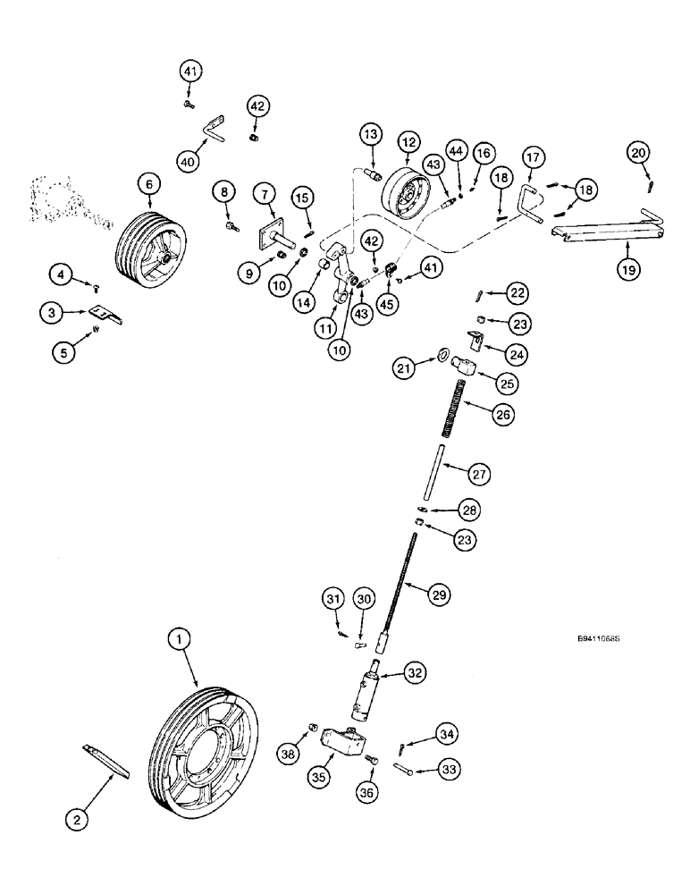 Схема запчастей Case IH 2188 - (9A-20) - FEEDER, FEEDER DRIVE (13) - FEEDER