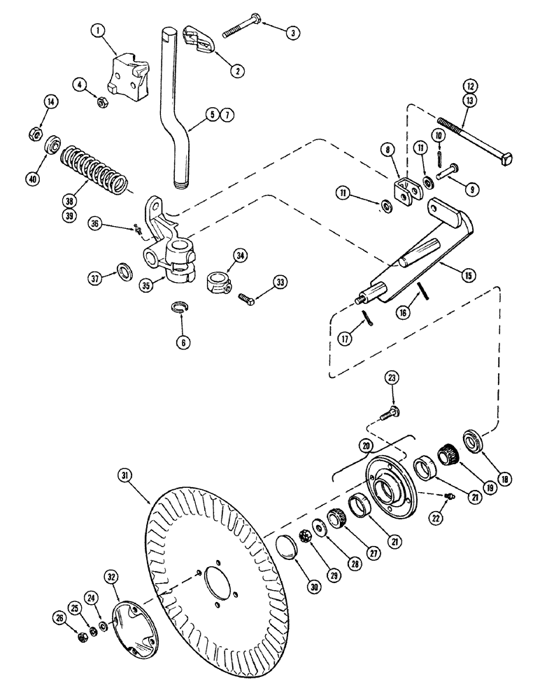 Схема запчастей Case IH 400-SERIES - (62) - CUSHION COULTER, ANTIFRICTION BEARING 