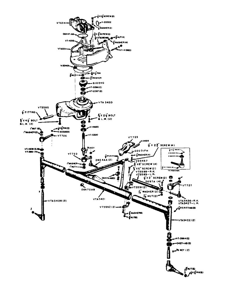 Схема запчастей Case IH VAC13-SERIES - (102) - VAH ADJUSTABLE FRONT AXLE, TRACTOR #5570000 AND AFTER (06) - POWER TRAIN