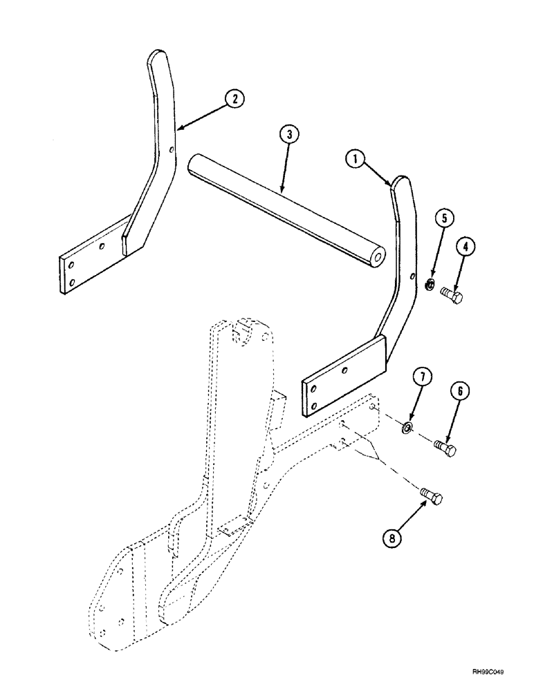 Схема запчастей Case IH L400 - (9-18) - PROTECTIVE ASSY, GRILLE (09) - CHASSIS/ATTACHMENTS
