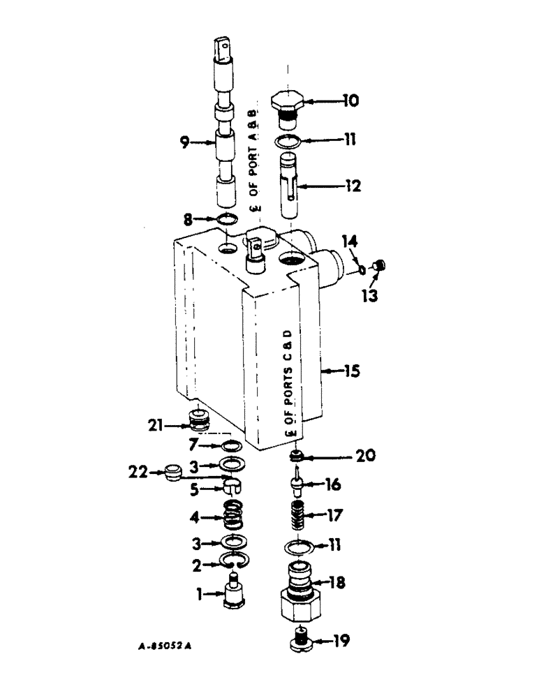 Схема запчастей Case IH 622 - (F-17) - HYDRAULICS SYSTEM, HYDRAULIC DRUM CONTROL VALVE (07) - HYDRAULIC SYSTEM