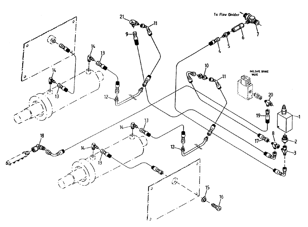 Схема запчастей Case IH 7700 - (B06[45A]) - HYDRAULIC CIRCUIT {TRACK ADJUSTER} Hydraulic Components & Circuits