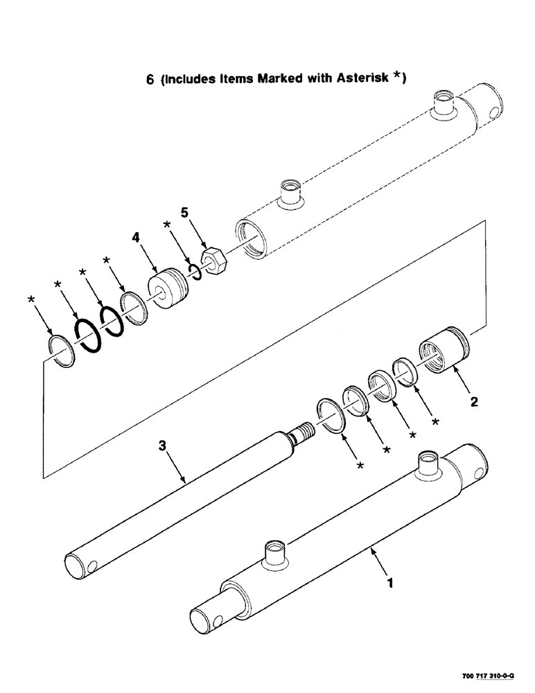 Схема запчастей Case IH 425 - (8-46) - HYD. CYL. ASSEMBLY, REEL, MASTER, 700717310 HYD. CYL. ASSEMBLY COMPLETE, 1-1/2" BORE X 9-3/8" STROKE (35) - HYDRAULIC SYSTEMS