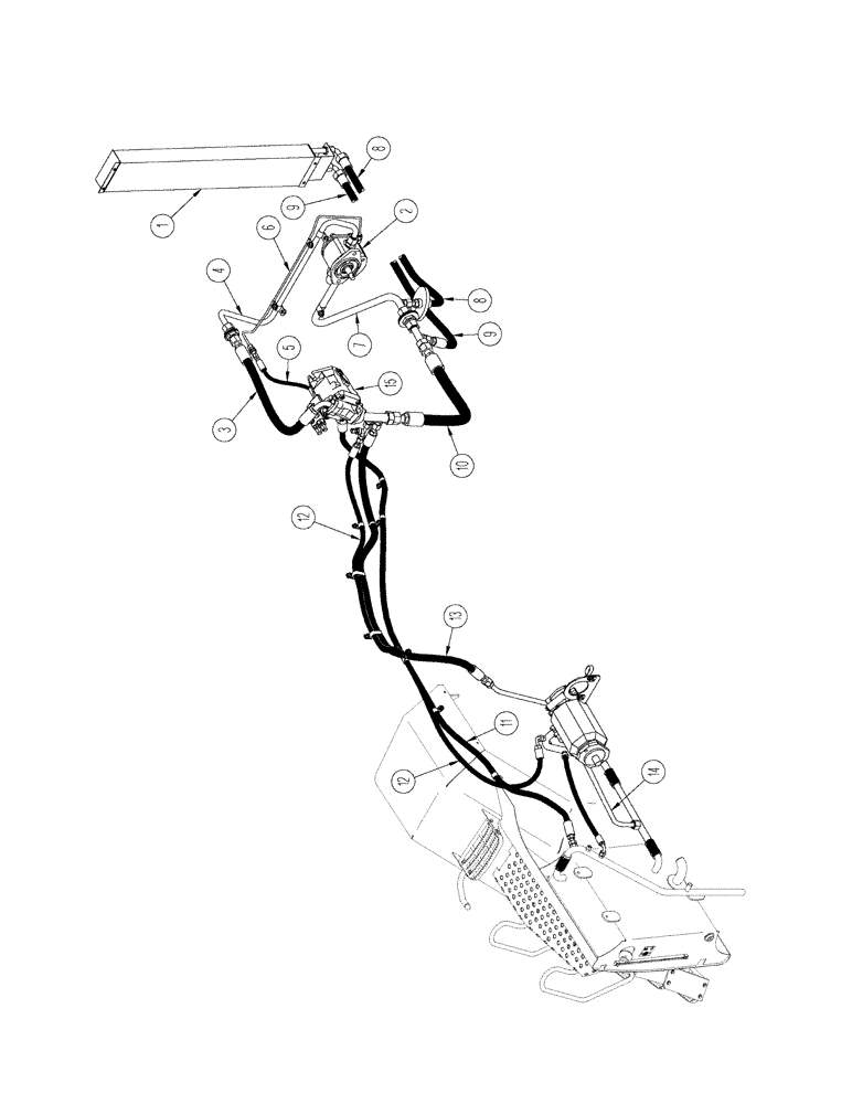 Схема запчастей Case IH STX425 - (01-18) - PICTORIAL INDEX - HYDRAULIC FAN DRIVE (00) - PICTORIAL INDEX