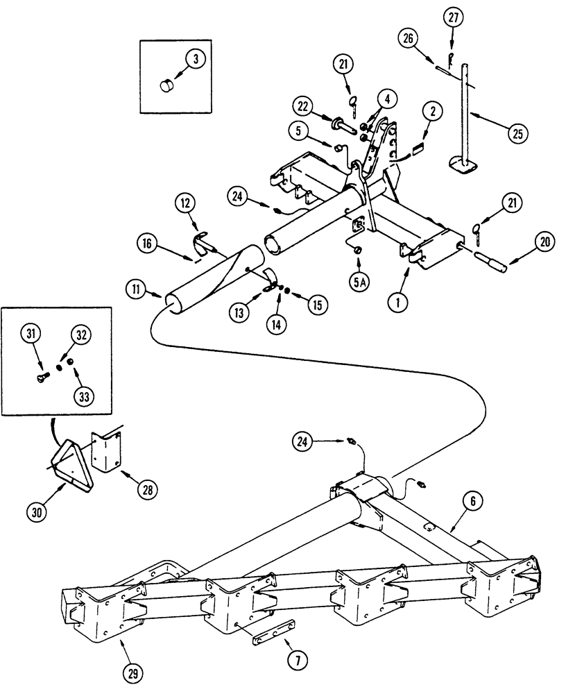 Схема запчастей Case IH 165 - (09-02) - FRAME, FOR 4 AND 5 FURROW PLOWS, ASN CCD0025001 (09) - CHASSIS/ATTACHMENTS