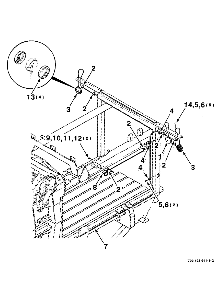 Схема запчастей Case IH 8580 - (04-04) - LIGHTS ASSEMBLY, TAIL AND FLASHER (06) - ELECTRICAL
