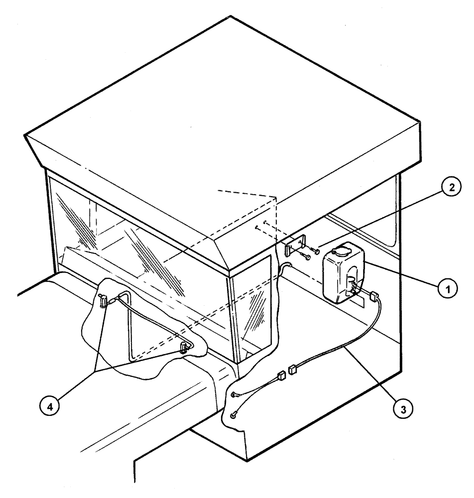 Схема запчастей Case IH 4375 - (01-008) - WINDSHIELD WASHER ASSEMBLY (10) - CAB