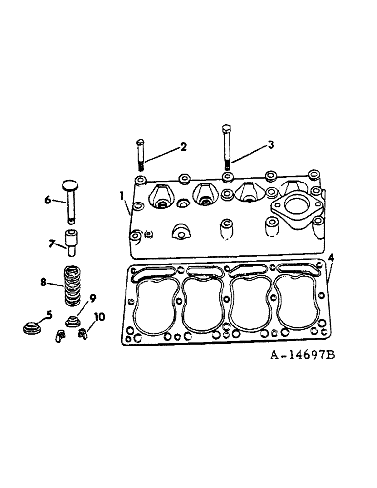 Схема запчастей Case IH 185 - (12-09) - POWER, C-60 ENGINE, CYLINDER HEAD AND VALVES Power
