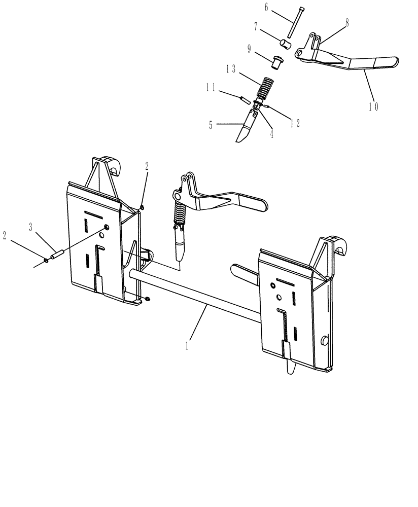 Схема запчастей Case IH L730 - (82.300.AD[04]) - VAR - 716547056 - TOOL CARRIER, SKID STEER (82) - FRONT LOADER & BUCKET