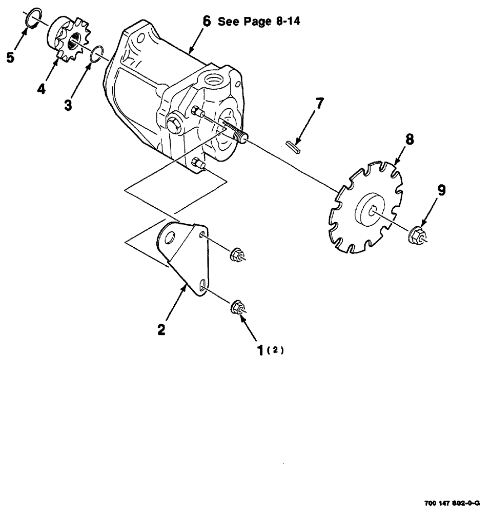 Схема запчастей Case IH 8860 - (08-12) - MOTOR ASSEMBLY - RIGHT (35) - HYDRAULIC SYSTEMS