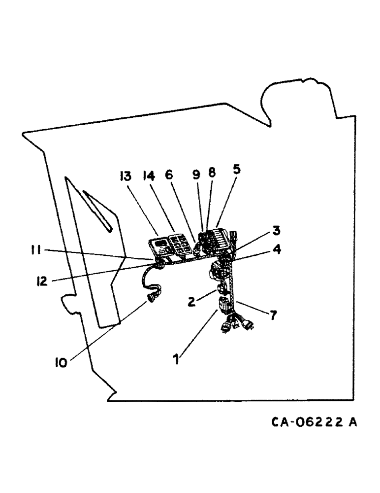 Схема запчастей Case IH 1440 - (08-04) - ELECTRICAL, WIRING DIAGRAM, INSTRUMENT PANEL, S/N 20000 AND BELOW (06) - ELECTRICAL