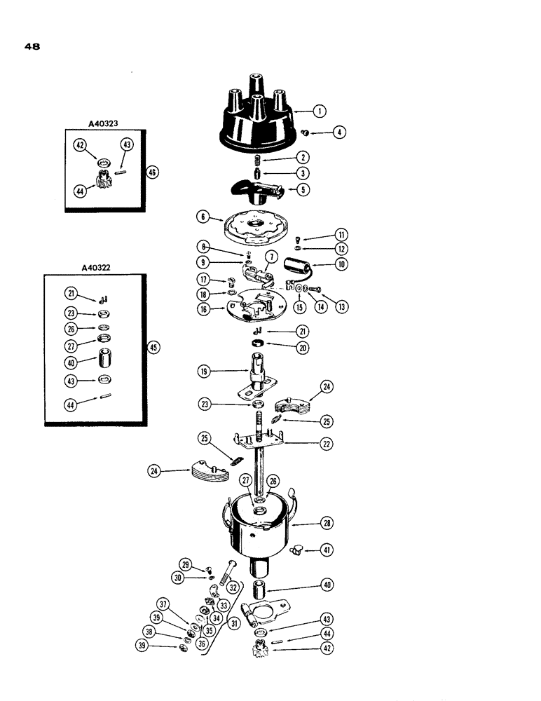 Схема запчастей Case IH 188 - (48) - VTA 2758 DISTRIBUTOR 