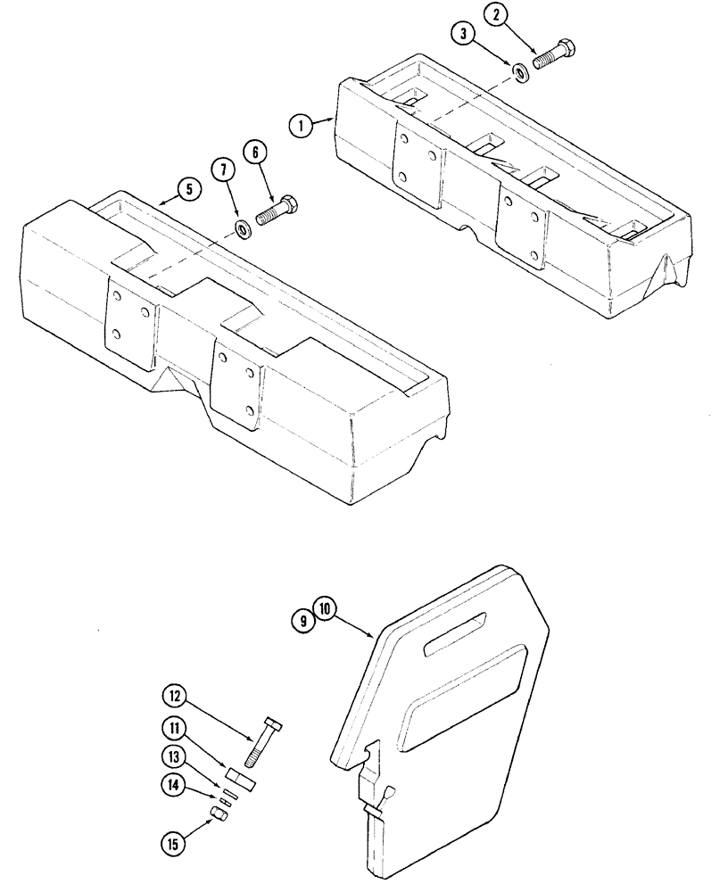 Схема запчастей Case IH 7210 - (9-020) - FRONT END WEIGHT AND FRAME (09) - CHASSIS/ATTACHMENTS
