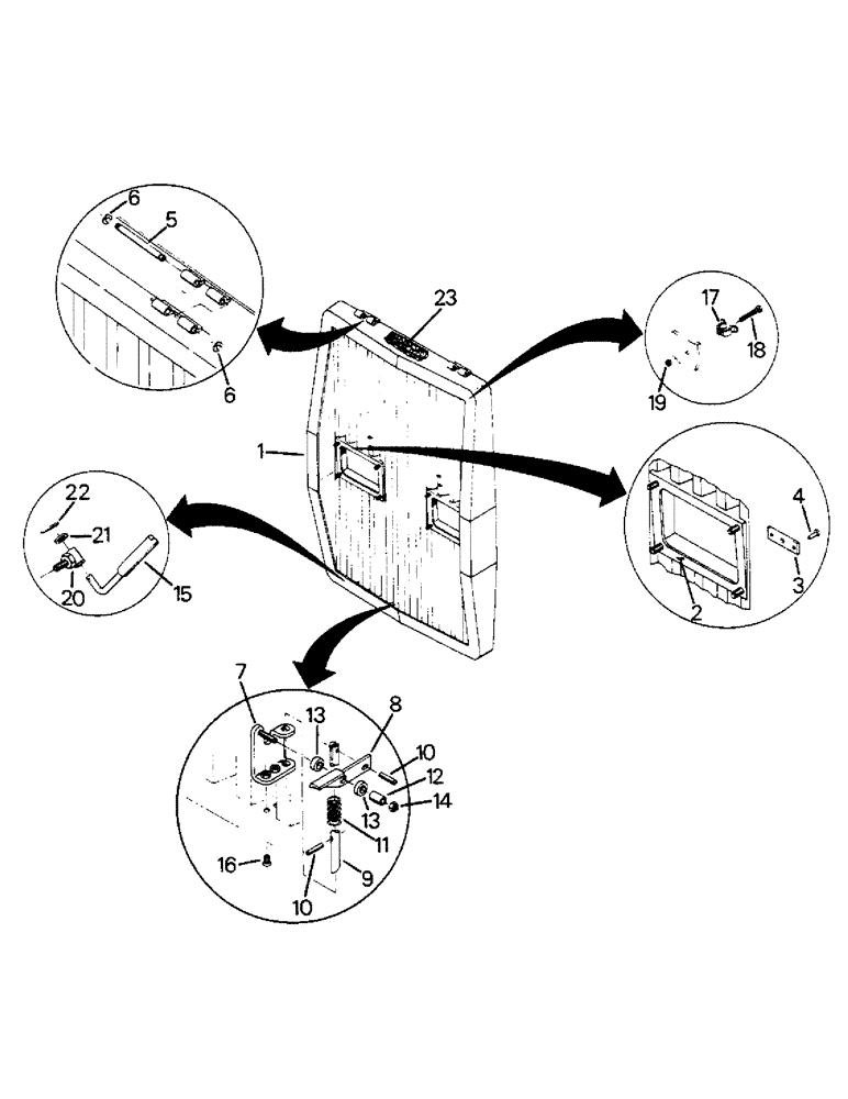 Схема запчастей Case IH 9110 - (06-3) - 70-4503T91 GRILLE AND MOUNTING (12) - FRAME