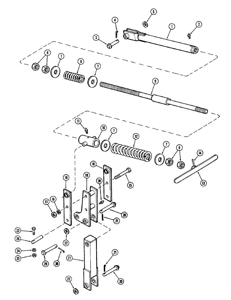 Схема запчастей Case IH DOT 17 - (08) - LEVELING ASSEMBLY 