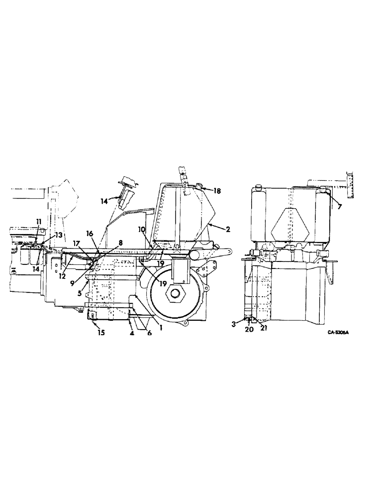 Схема запчастей Case IH HYDRO 186 - (12-06) - POWER, AUXILIARY FUEL TANK ATTACHMENT, NOT USED ON TRACTORS WITH ALL WHEEL DRIVE ATTACHMENT Power