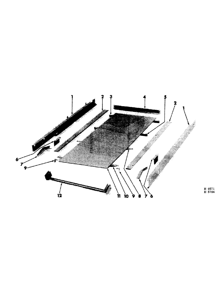 Схема запчастей Case IH 75 - (A-02) - SPREADER BOX BOTTOM, PRODUCT GRAPHIC 