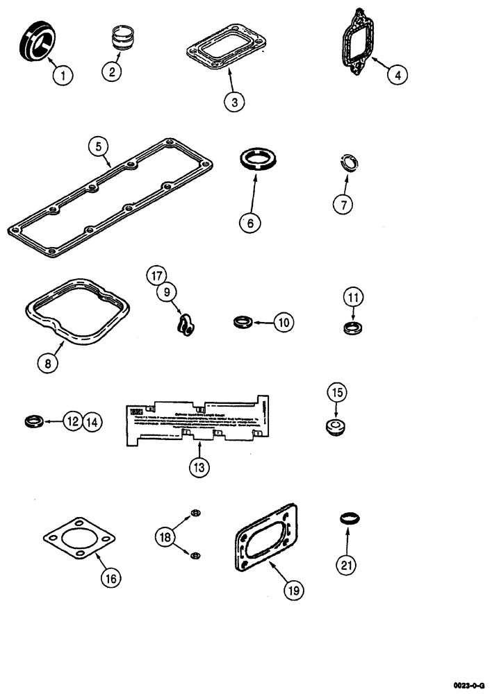 Схема запчастей Case IH 8860HP - (10-52) - GASKET KIT (4T-390 EMISSIONS CERTIFIED ENGINE) (10) - ENGINE
