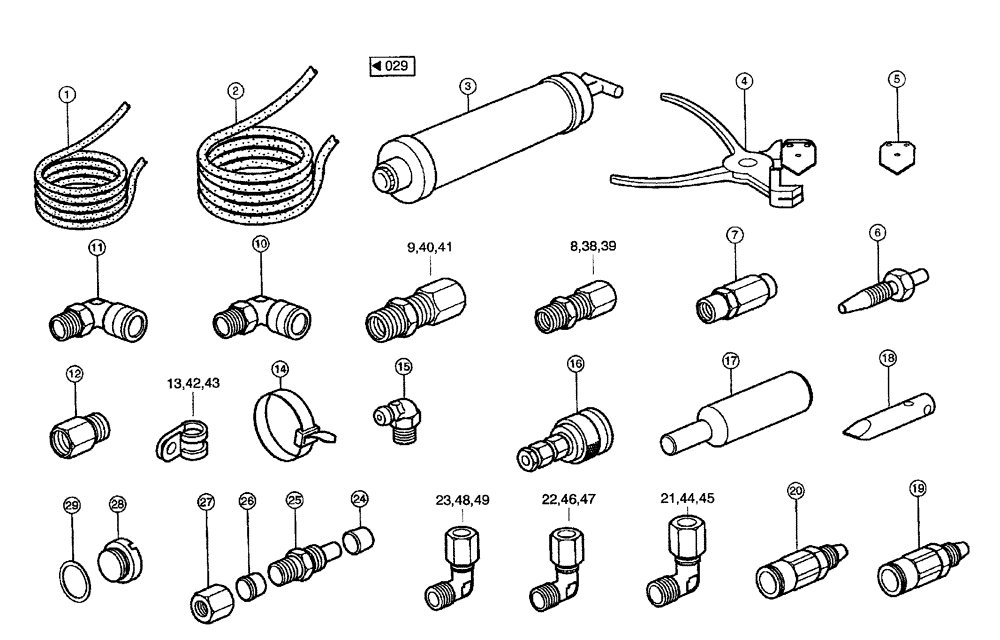 Схема запчастей Case IH 684 - (0030) - CENTRAL LUBRICATION SYSTEM (71) - LUBRICATION SYSTEM