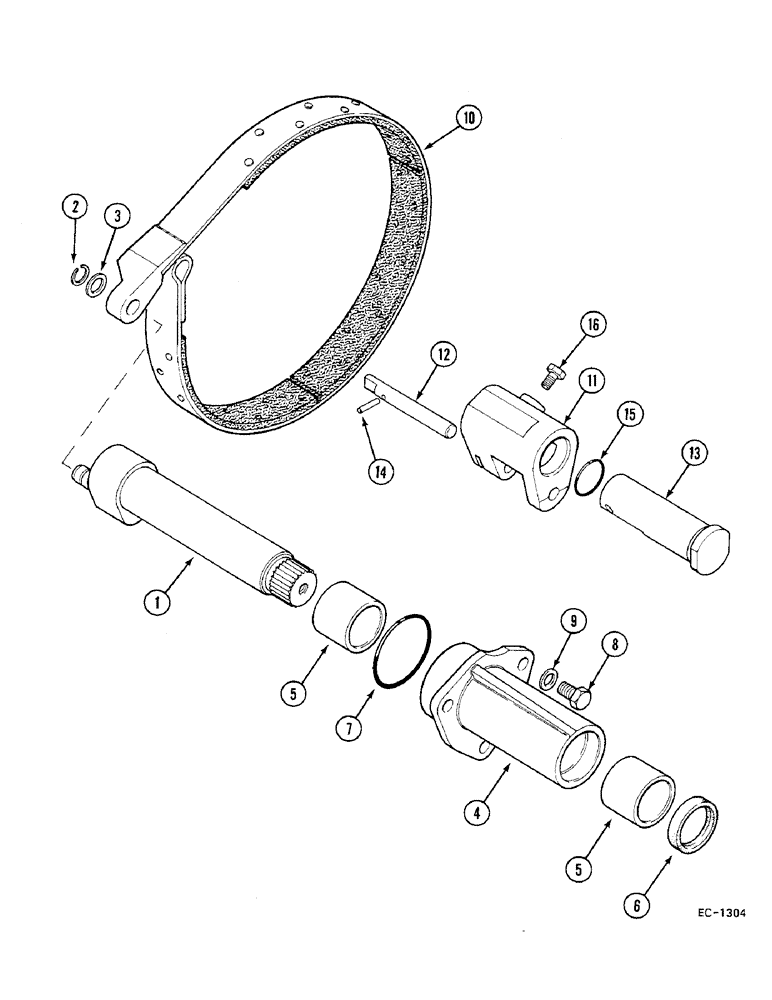 Схема запчастей Case IH 685 - (7-536) - PARK LOCK - HEAVY DUTY, 685 : 18001-, 885 : 18001- (07) - BRAKES