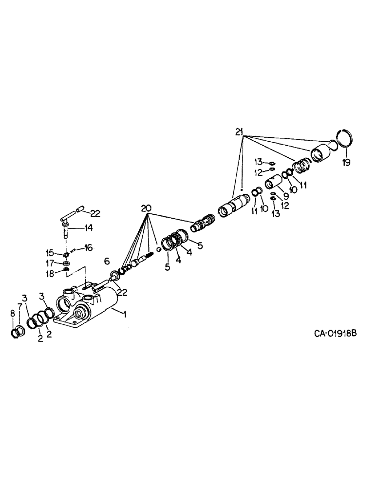 Схема запчастей Case IH 666 - (10-37) - HYDRAULICS, FEMALE COUPLER (07) - HYDRAULICS