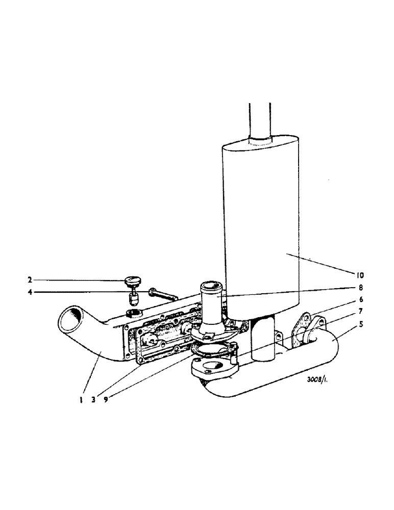 Схема запчастей Case IH 780 - (019) - MANIFOLDS AND EXHAUST (01) - ENGINE