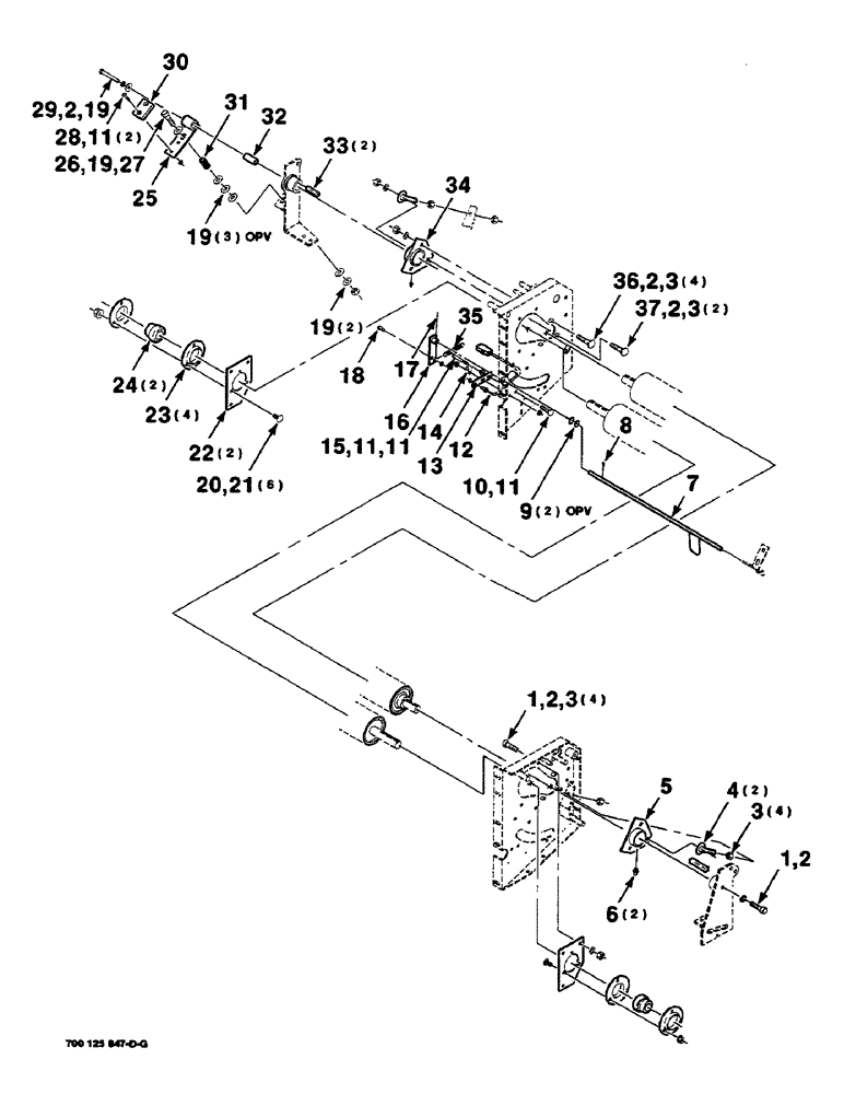 Схема запчастей Case IH 8460 - (9-74) - MESH WRAP KIT, ROLLER SUPPORT ASSEMBLIES, SERIAL NUMBER CFH0073011 AND LATER Decals & Attachments