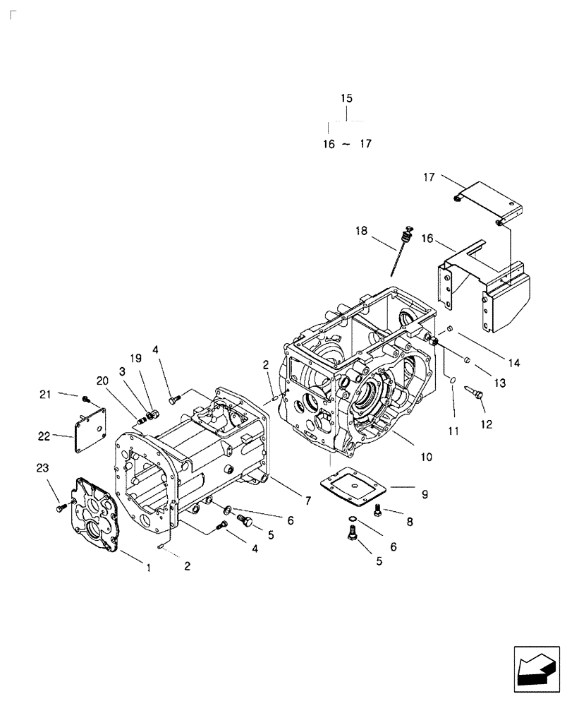 Схема запчастей Case IH FARMALL 30B - (29.300.01) - REAR AXLE TRANSMISSION - HST (29) - HYDROSTATIC DRIVE