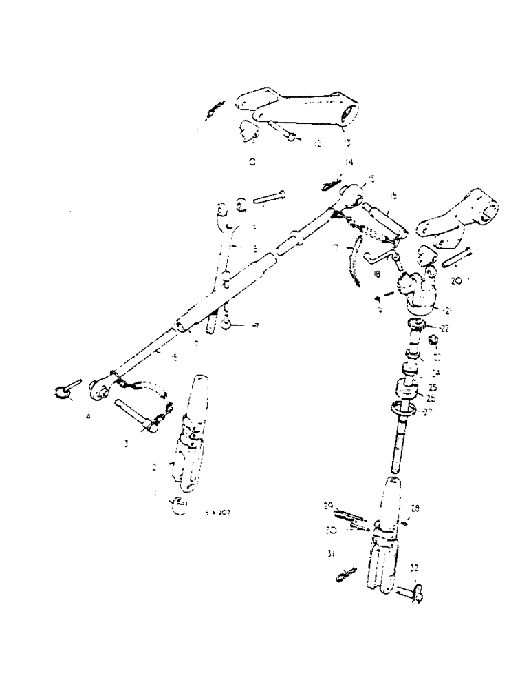 Схема запчастей Case IH 674 - (09-02) - THREE POINT HITCH (12) - FRAME