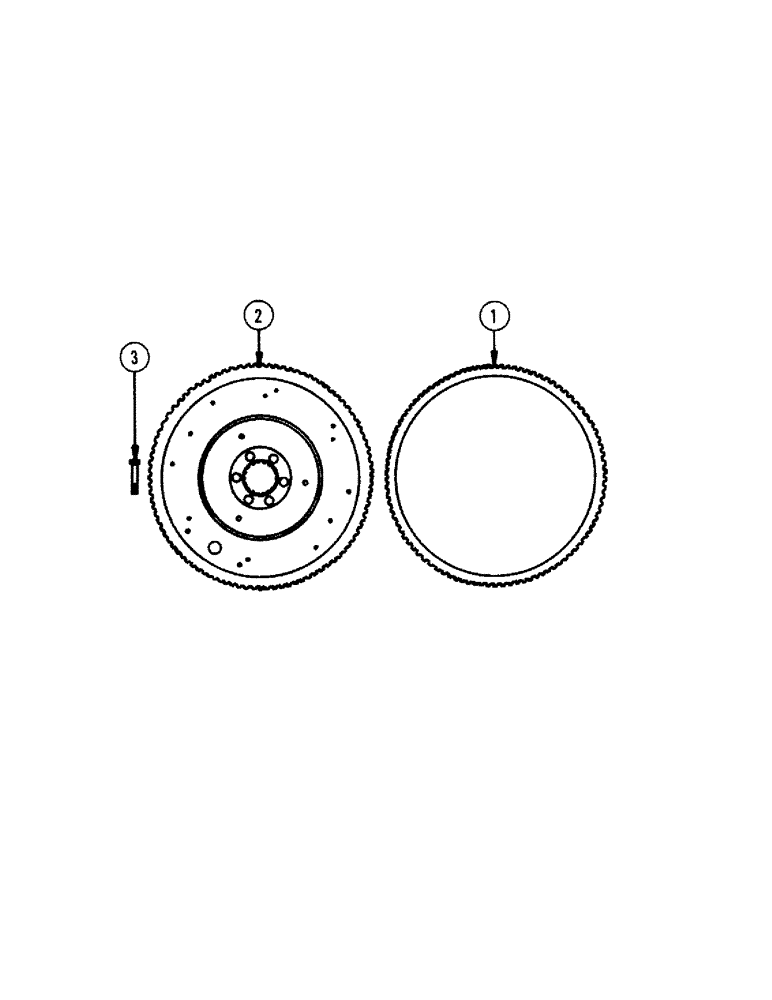 Схема запчастей Case IH 1010 - (324) - MODEL GO 298 ENGINE, FLYWHEEL (10) - ENGINE