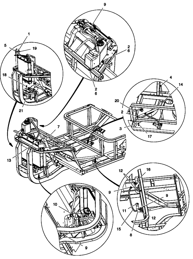 Схема запчастей Case IH SCOUT XL - (10.408.01) - COOLING SYSTEM CLAMPS, HOSES, AND HARDWARE - DIESEL ENGINE (10) - ENGINE