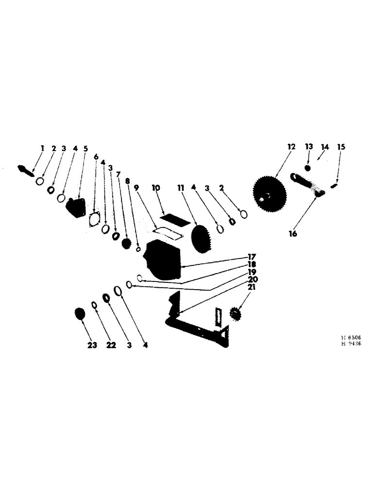 Схема запчастей Case IH 130 - (H-16) - MAIN DRIVE GEAR CASE 