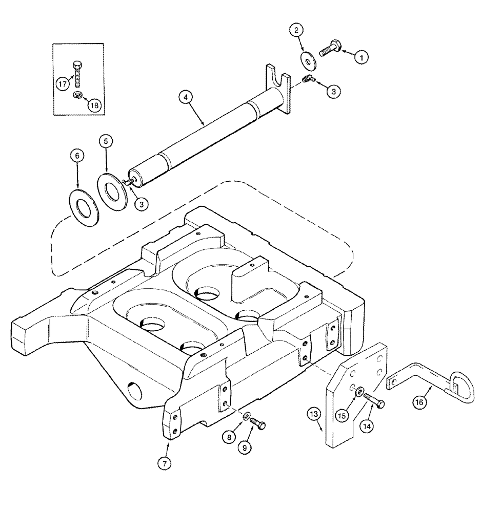 Схема запчастей Case IH 2555 - (05-05) - AXLE, REAR - SUPPORT (04) - STEERING