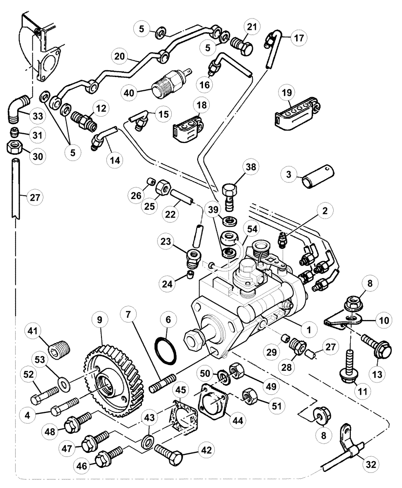 Схема запчастей Case IH CX100 - (03-08) - FUEL INJECTION SYSTEM, CX100 (03) - FUEL SYSTEM