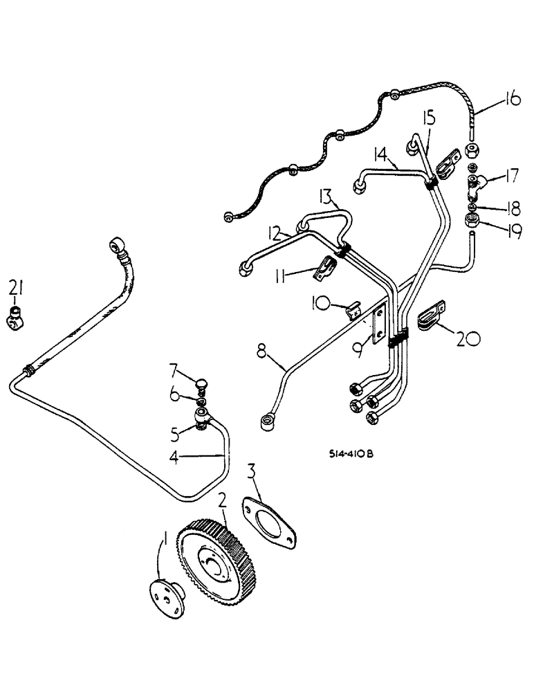 Схема запчастей Case IH 268 - (12-098) - FUEL INJECTION PIPES AND PUMP GEAR, D-239 ENGINE Power