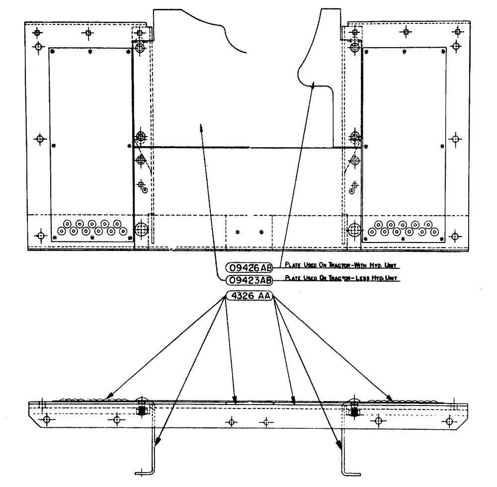 Схема запчастей Case IH LA-SERIES - (102) - PLATFORM ASSEMBLY (TRACTOR NO. 5600001 & AFTER) (09) - CHASSIS