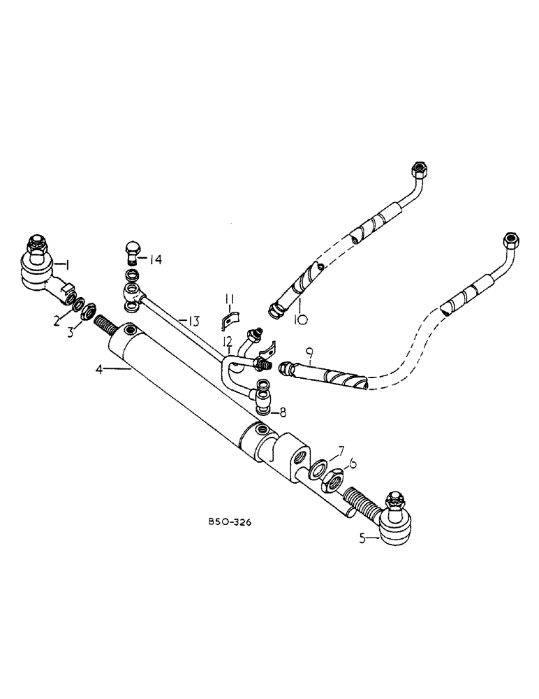 Схема запчастей Case IH 584 - (10-067) - POWER STEERING, 4-WHEEL DRIVE, Z F AXLE (07) - HYDRAULICS