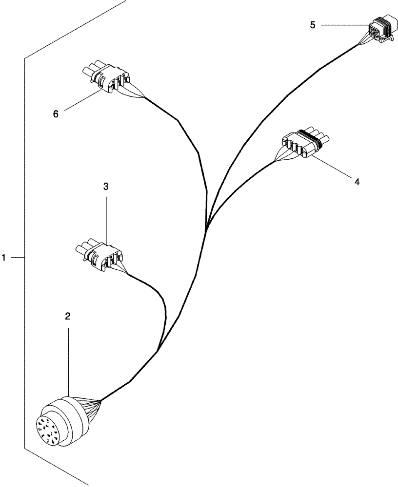 Схема запчастей Case IH 620 - (04-17) - HARNESS, SIDE - ROW GUIDANCE SYSTEM (06) - ELECTRICAL SYSTEMS