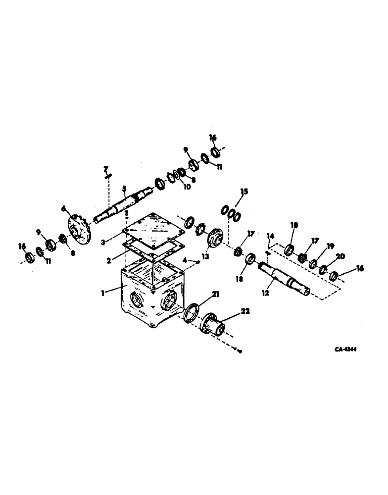 Схема запчастей Case IH 300 - (F-05) - GEAR BOX 
