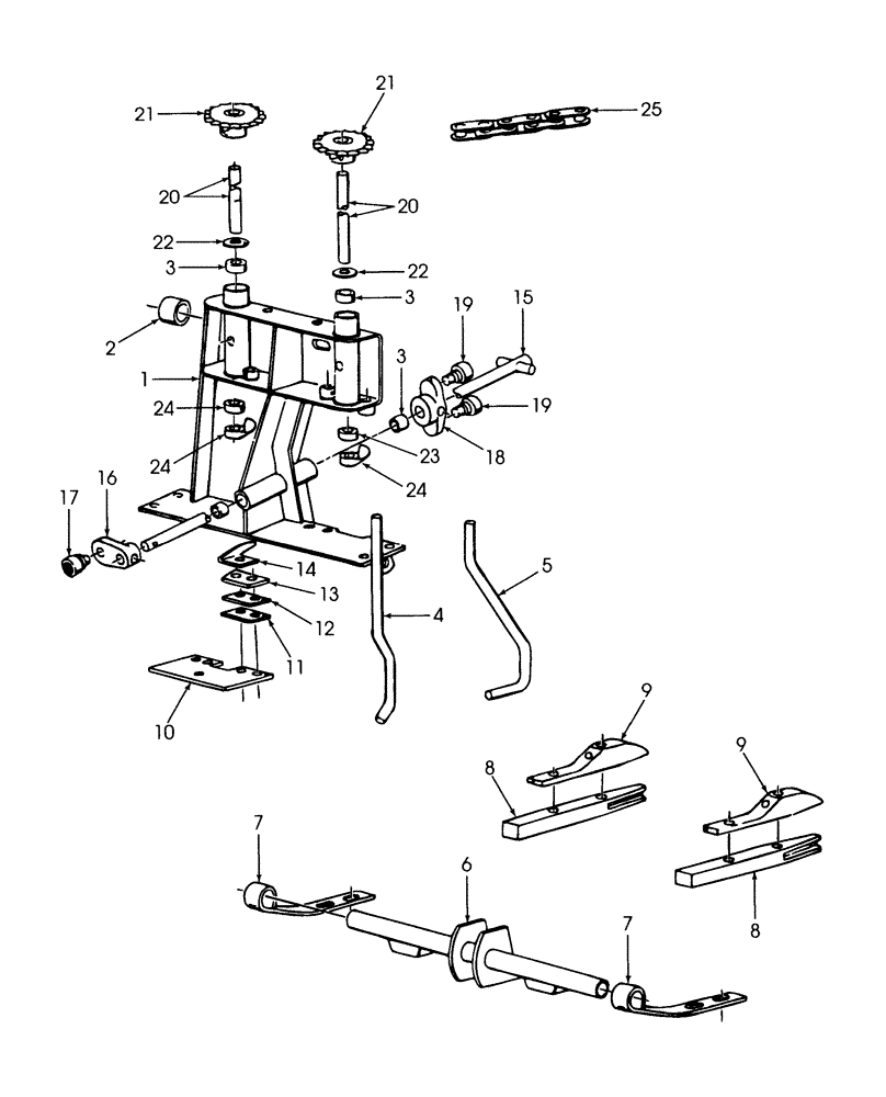 Схема запчастей Case IH SBX540 - (046) - TWISTER FRAME, WIRE (68) - TYING/WRAPPING