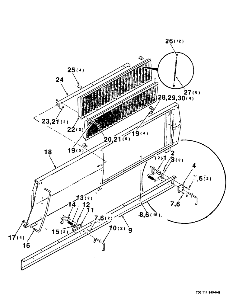Схема запчастей Case IH 8825HP - (07-50) - SIDE PANEL ASSEMBLY, LEFT (09) - CHASSIS