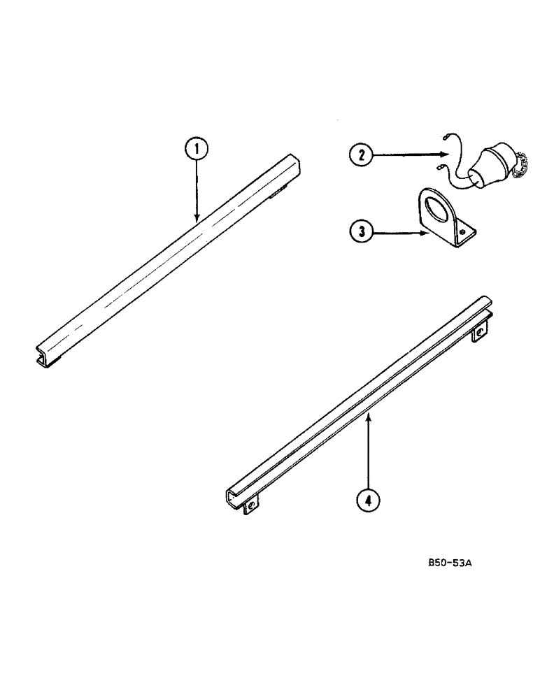 Схема запчастей Case IH 685 - (4-208) - FENDER CONDUIT AND 2 PIN SOCKET (04) - ELECTRICAL SYSTEMS