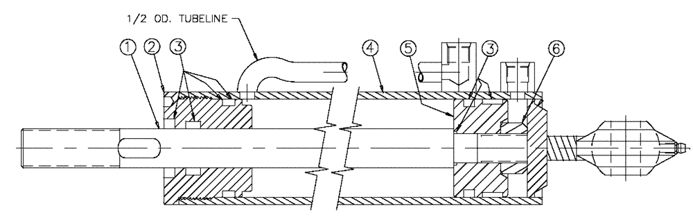 Схема запчастей Case IH 438 - (07-005) - CYLINDER, BOOM TILT Hydraulic Components