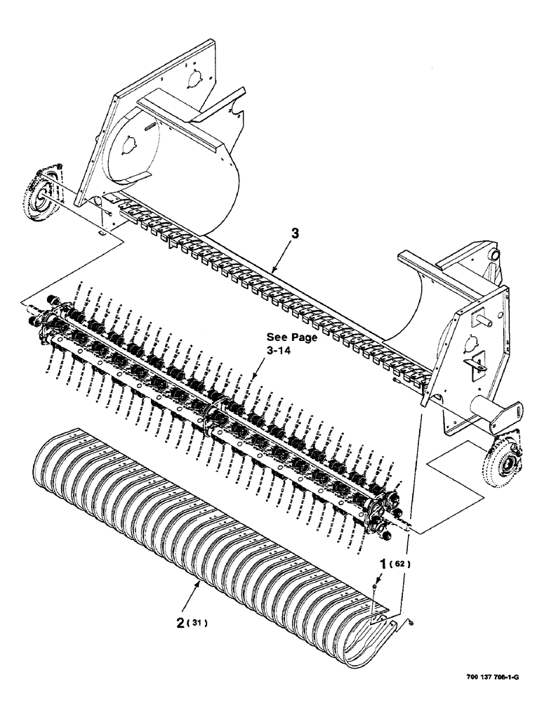 Схема запчастей Case IH 8585 - (3-04) - WRAPPER ASSEMBLY Pickup