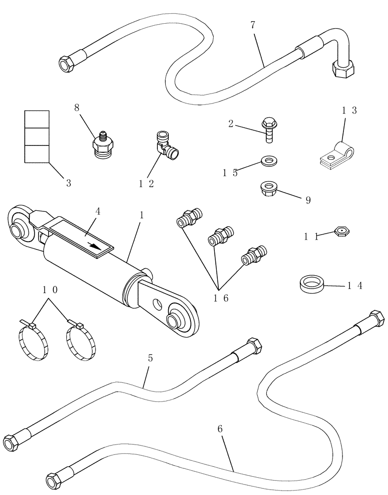 Схема запчастей Case IH WDX901 - (040[02]) - HYDRAULIC HEADER TILT KIT (35) - HYDRAULIC SYSTEMS
