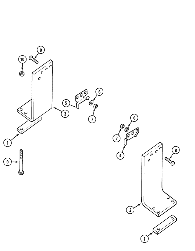 Схема запчастей Case IH C100 - (09-33) - MOUNTING FUEL TANK (09) - CHASSIS/ATTACHMENTS
