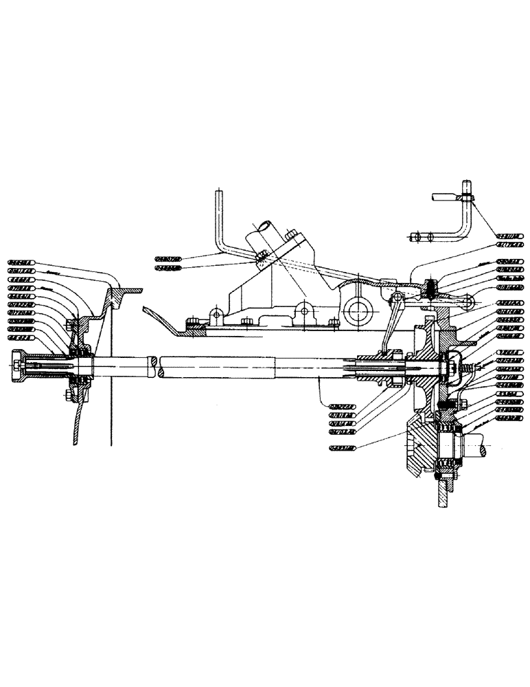 Схема запчастей Case IH D-SERIES - (128) - POWER TAKE-OFF ASSEMBLY, FOR "D" - "DH" TRACTORS - PRIOR TO (06) - POWER TRAIN